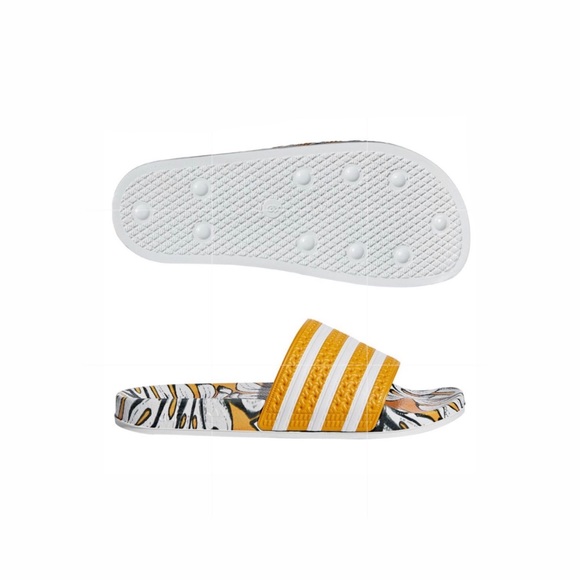 yellow adidas sandals